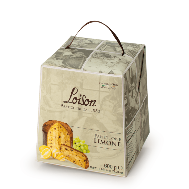 Loison Astucci citromkrémmel töltött panettone dobozban 600 g